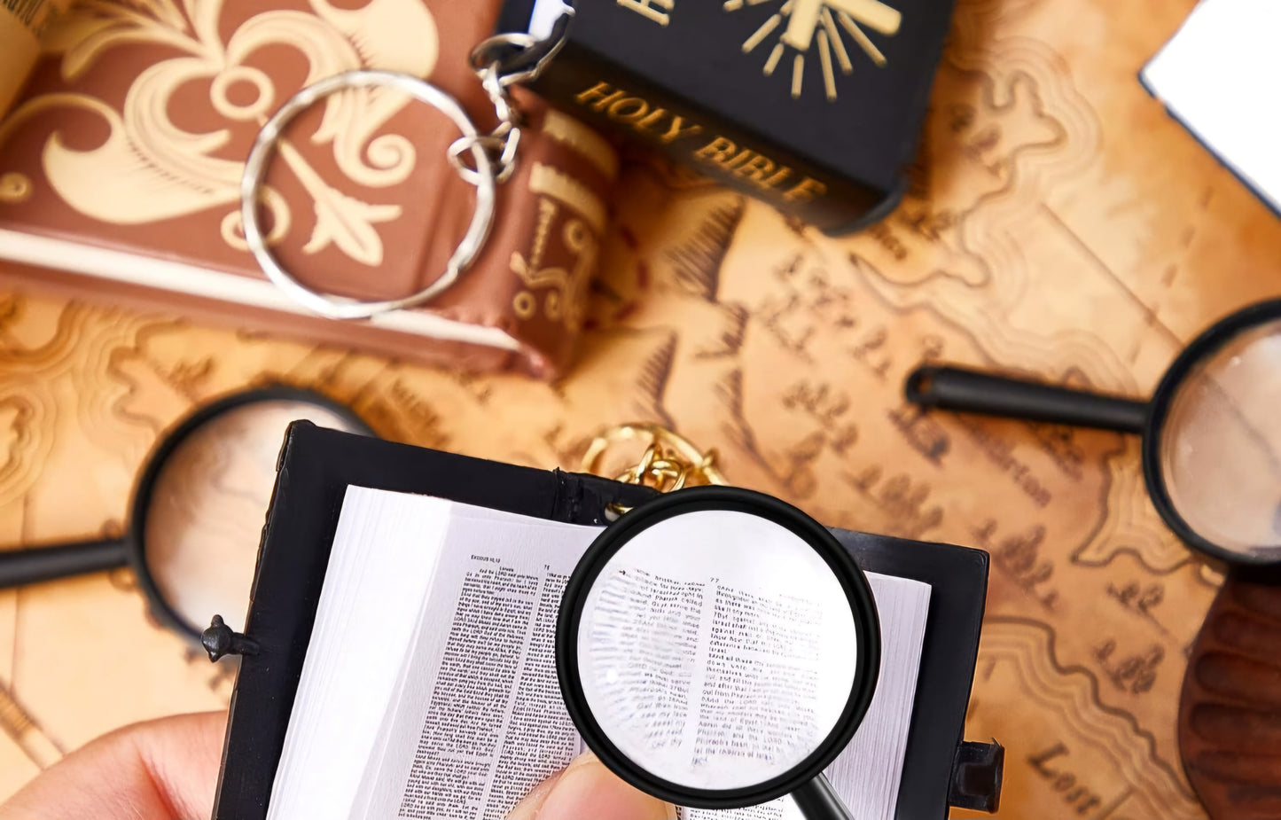 Mini Bible keychains