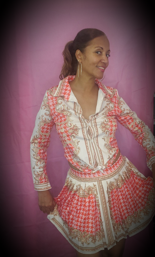 Beautiful Colors blouse and skirt set
