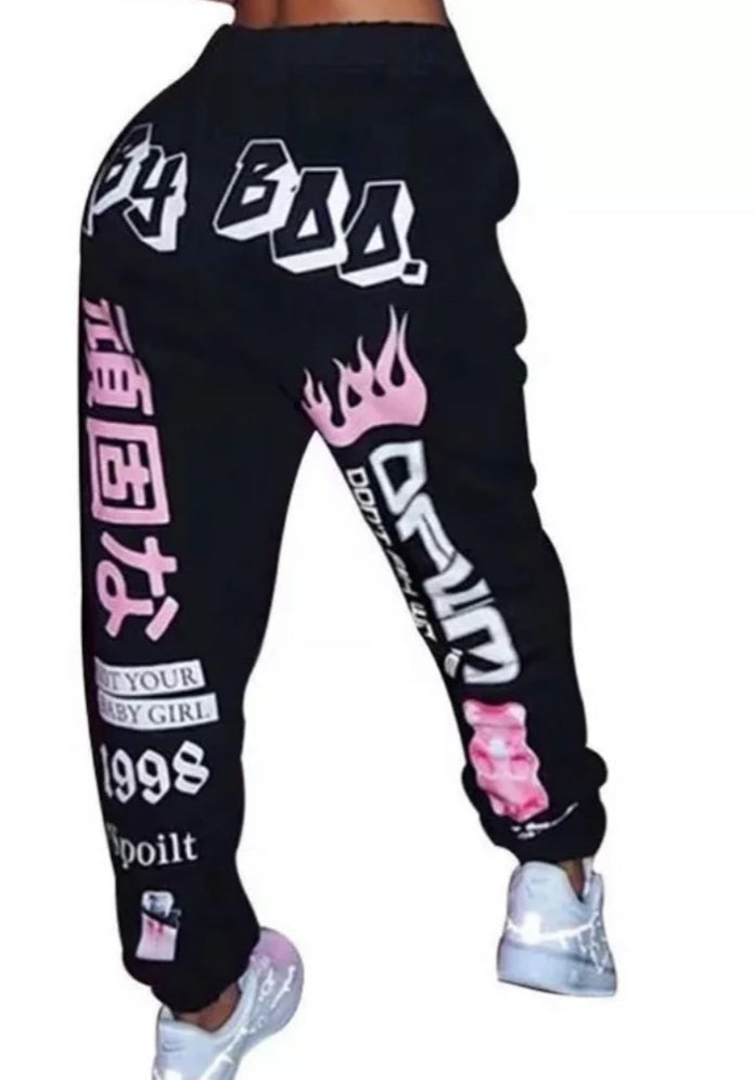 Hip Hop Print Pants