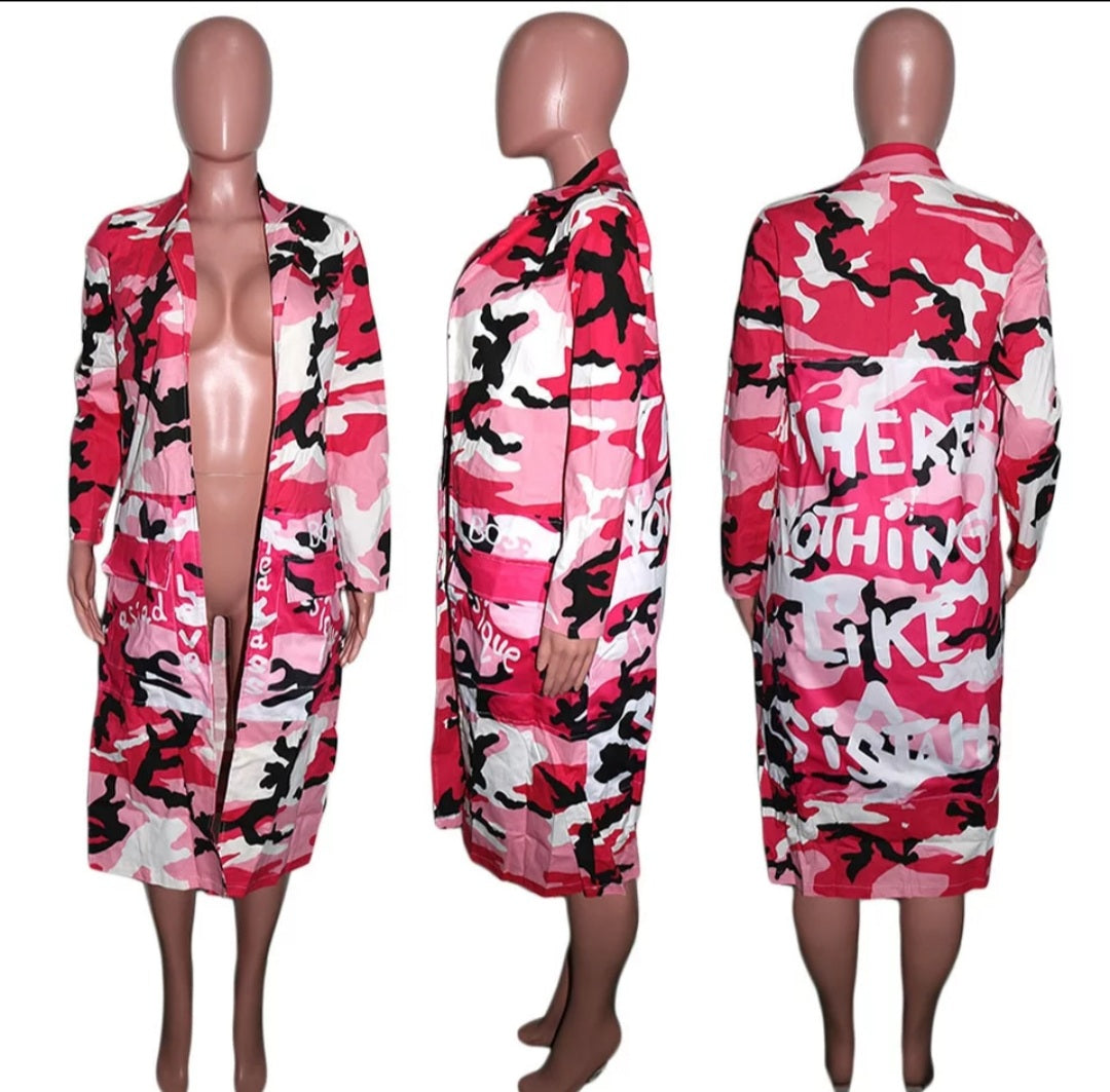 Camouflage Jackets Women Streetwear