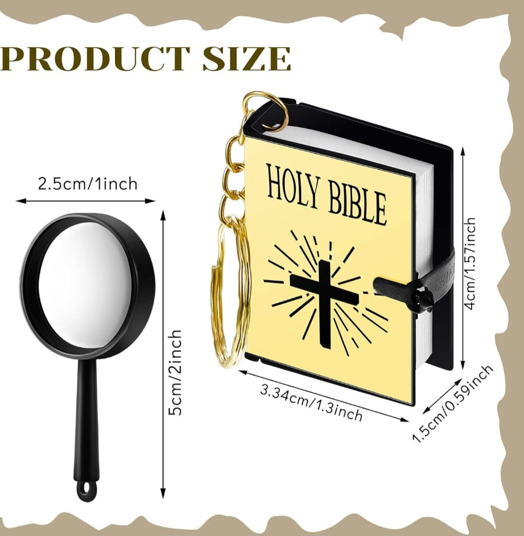 Mini Bible keychains