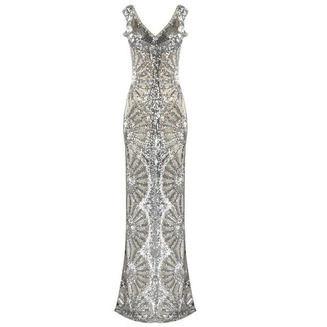 Elegant Diamonds Sequins Dress