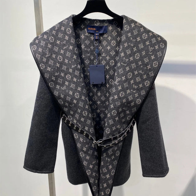 Fashion Cardigan Coat High Quality Cotton Casual Luxury Elegant